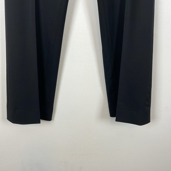 Theory Womens 4 Casual Wool Blend Fare Leg Black Dress Trouser Pants - Picture 2 of 8